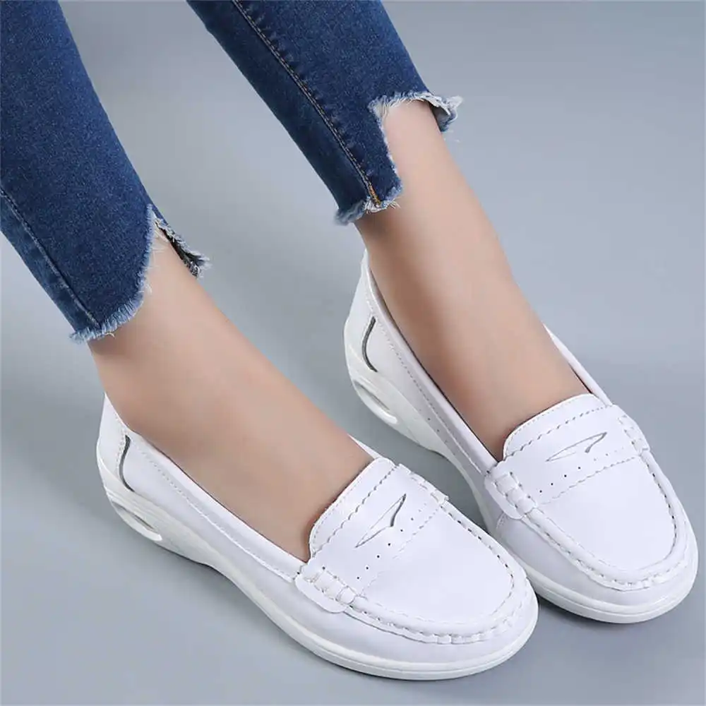 Women Formal Wear Ideas - Thick Sole Slipon White Trainers For