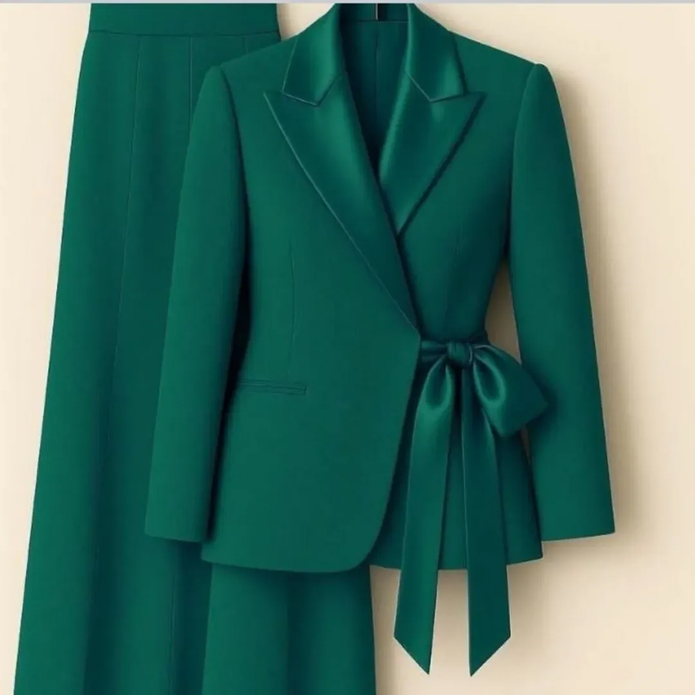 Women'S Formal Wear With Pants - Customzied Women's Suits Blazer Fashion Peak