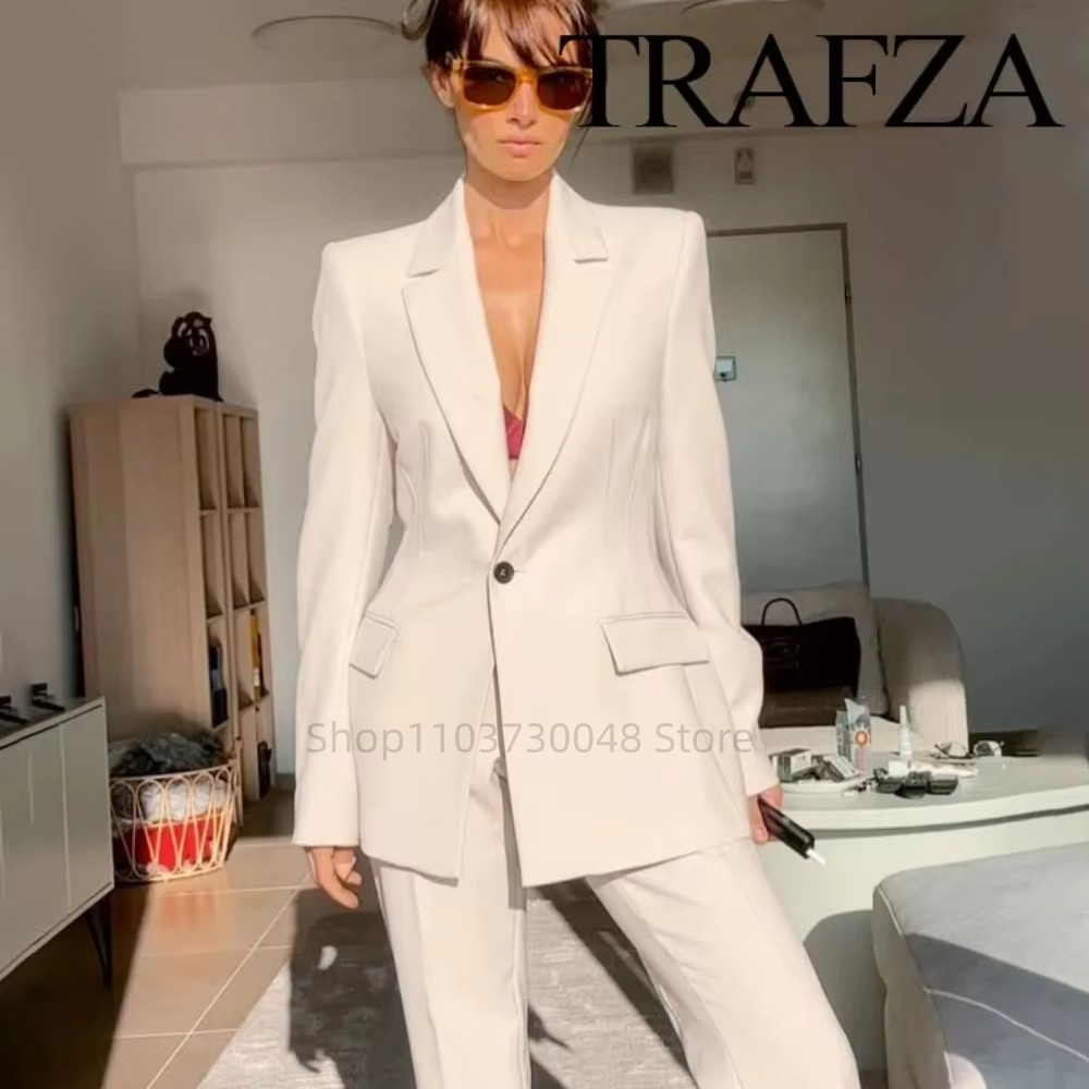 Women'S Formal Wear With Pants - Fashion Office Ladies Blazer and Pants