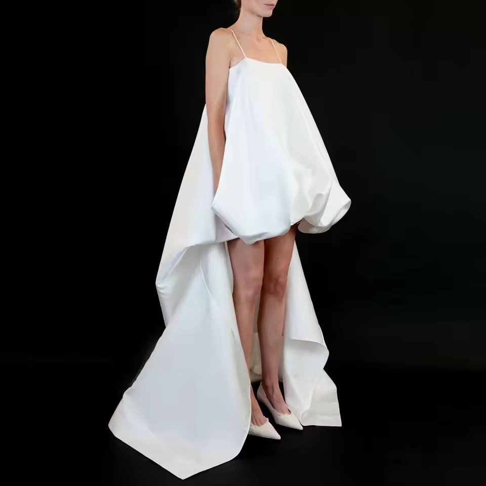 2026 Unique Designed White Hig - Unique Women'S Formal Wear recension och pris
