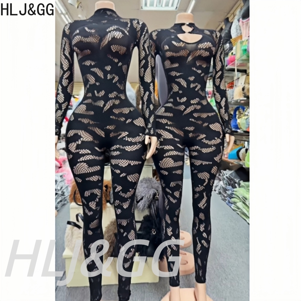 HLJ&GG Sexy Lace See Through H - Women'S Formal Wear Jumpsuit recension och pris