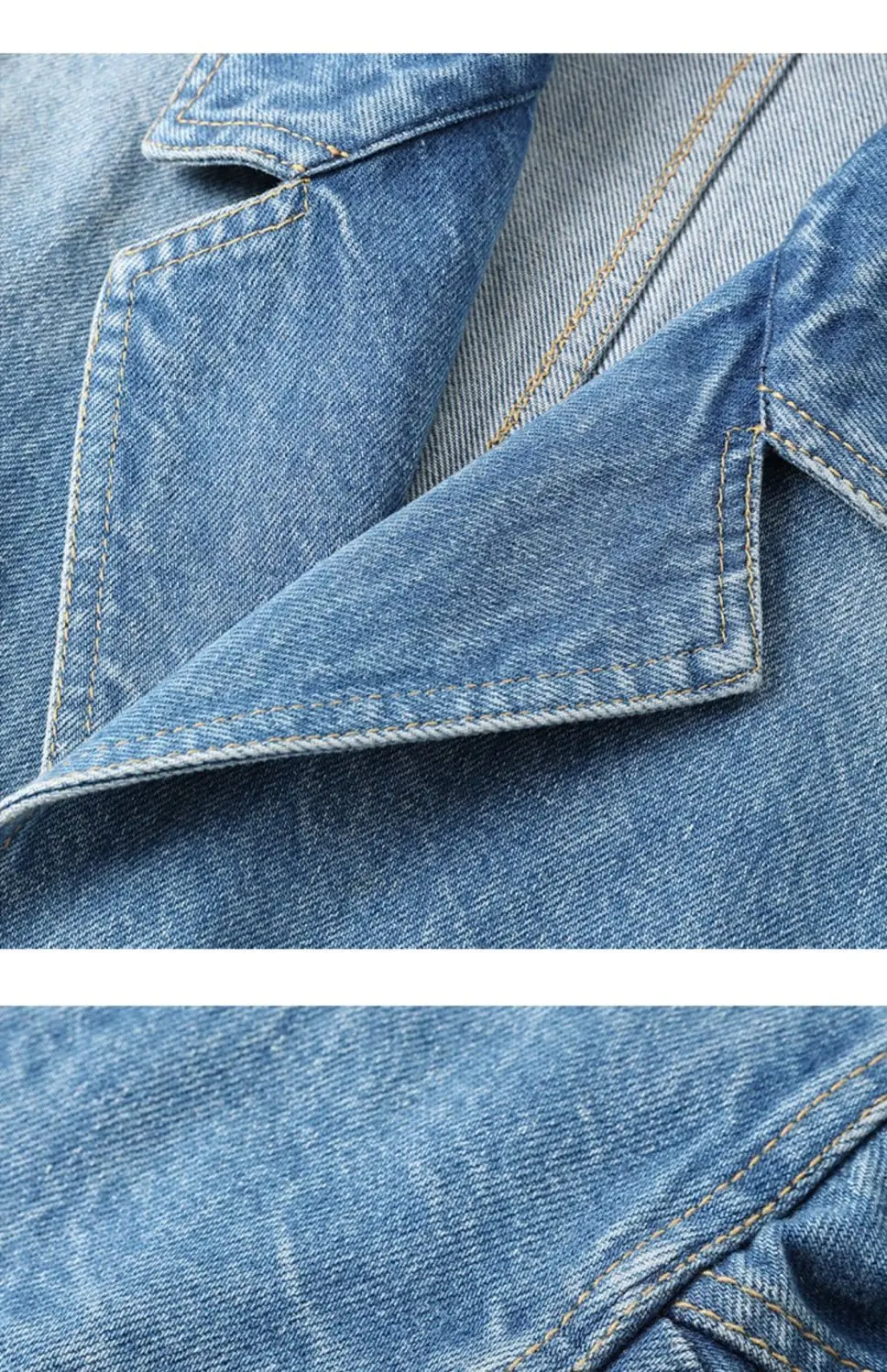Blue Washed Retro Denim Jacket - Unique Women'S Formal Wear recension och pris