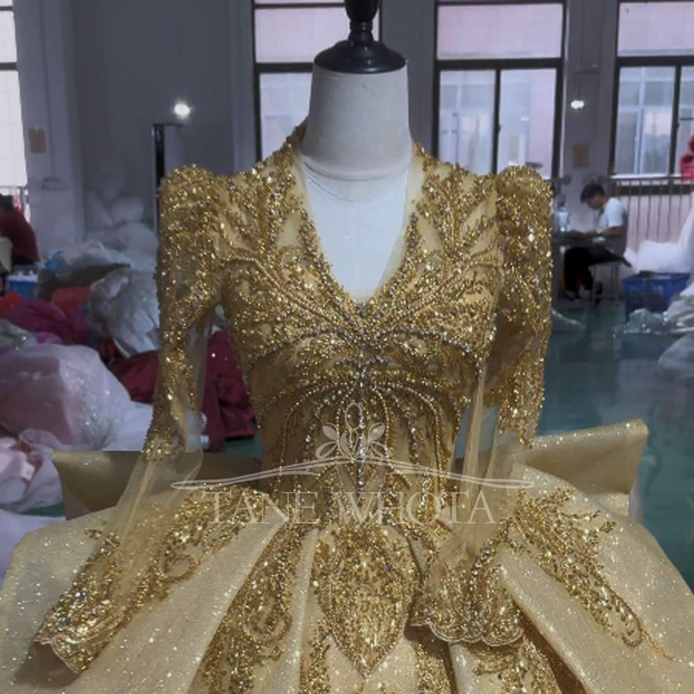 Elegant V-Neck Evening Dress 2 - Yellow Formal Wear Women recension och pris