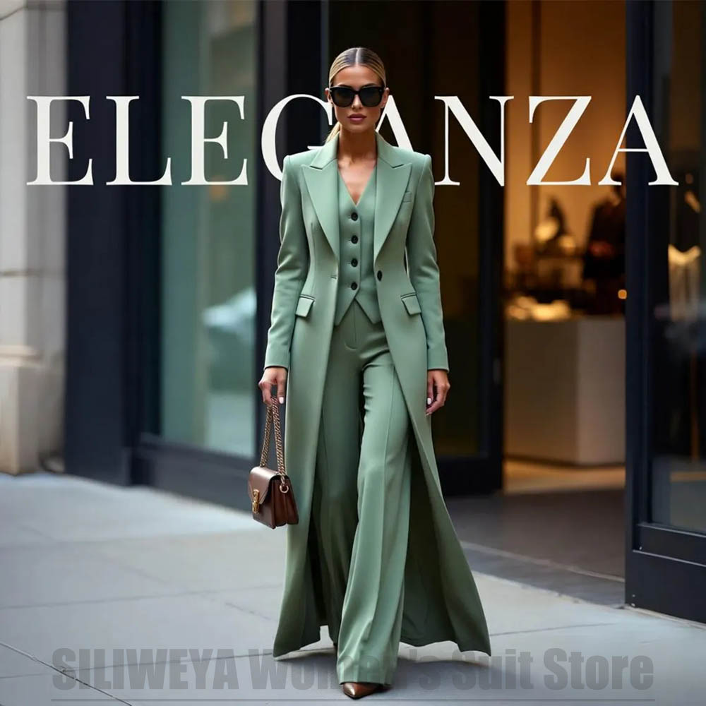 Chic Women's Suit Set Three Pi - Women'S Formal Wear With Pants recension och pris