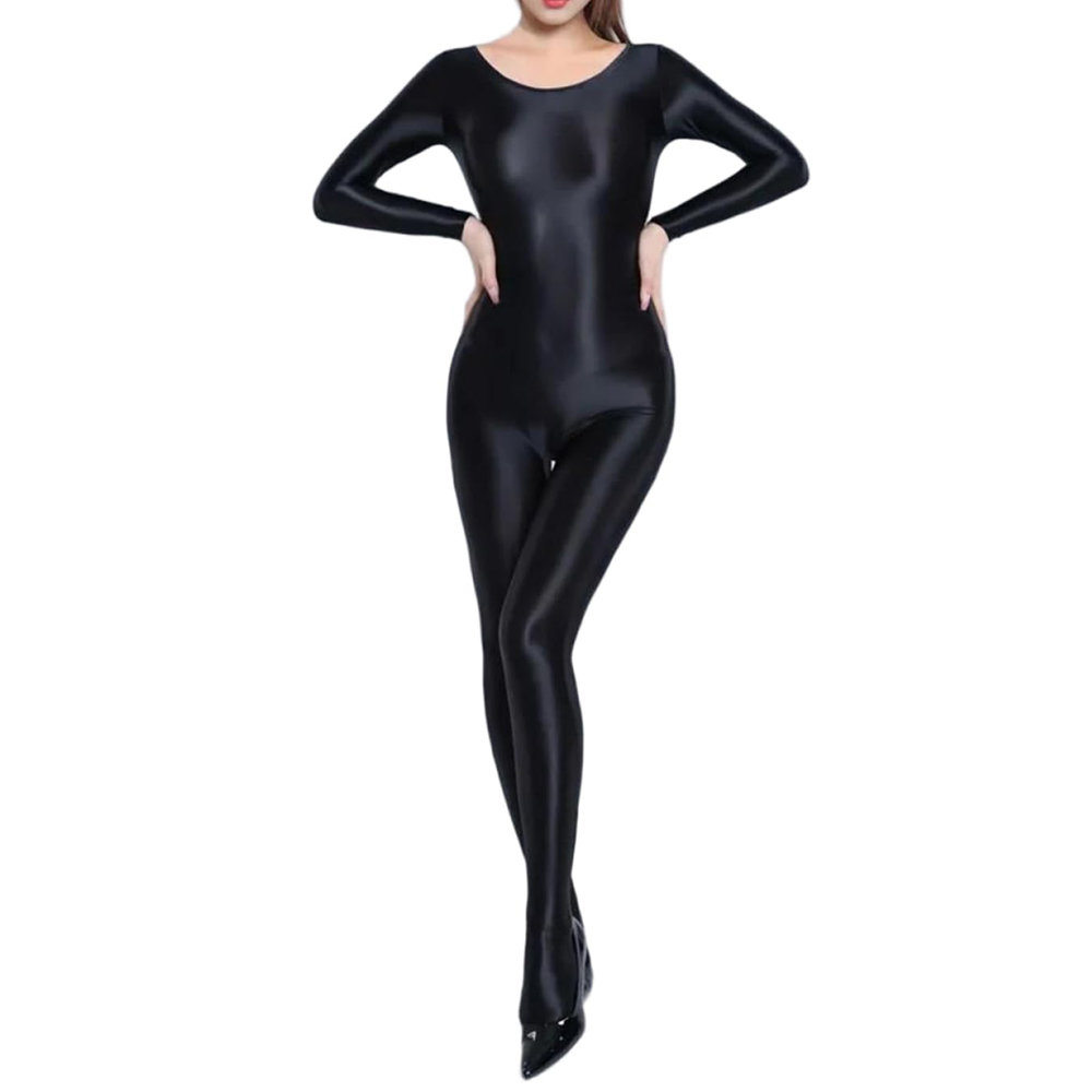 Women Oil Shiny Long Sleeve Pa - Women'S Formal Wear Jumpsuit recension och pris