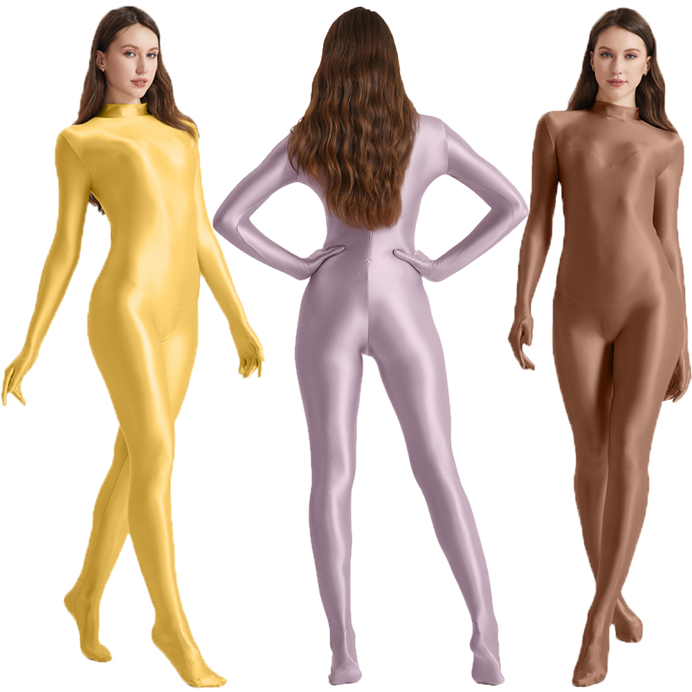 Women Oil Stretch High Neck Bo - Women'S Formal Wear Jumpsuit recension och pris