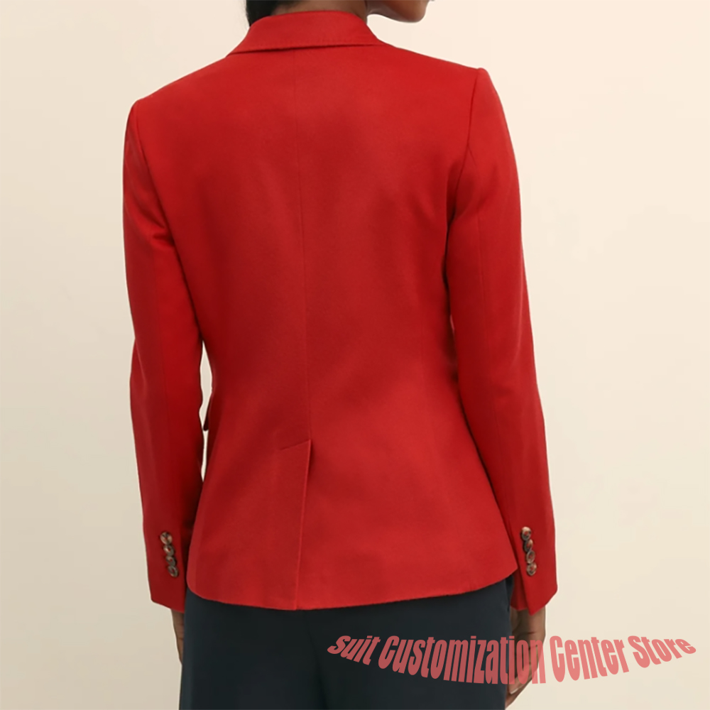 Women's Navy Woolen Clothes Si - Women Formal Wear Winter recension och pris