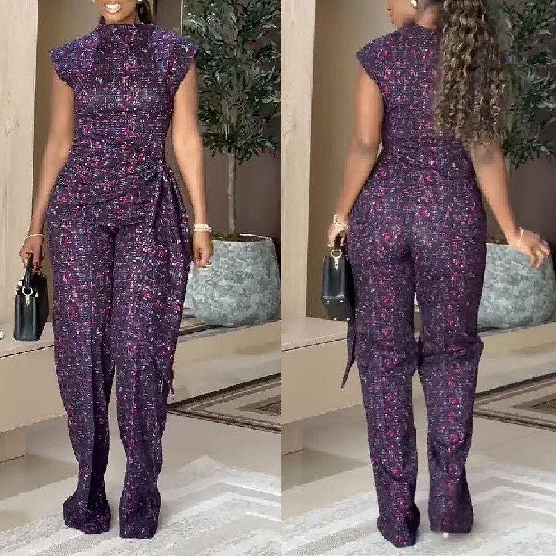 Elegant Women's African Print  - Women'S Formal Wear With Pants recension och pris