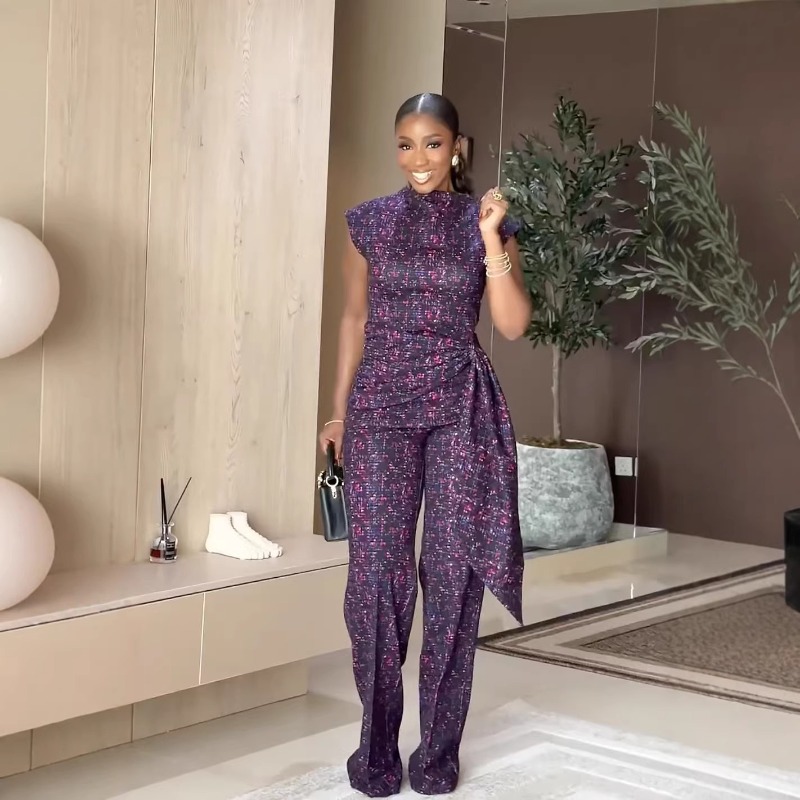 Elegant Women's African Print  - Women'S Formal Wear With Pants recension och pris