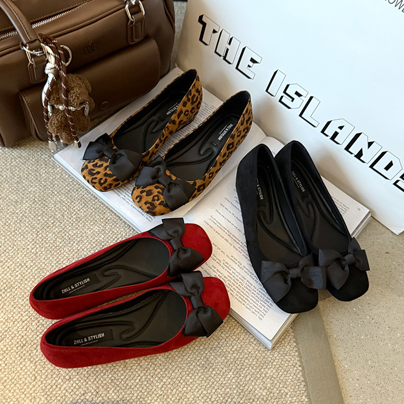 Multi-Color Suede Ballet Flats - Women Formal Wear With Shoes recension och pris