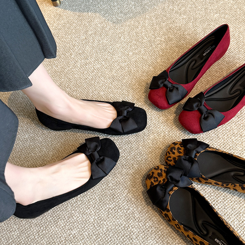 Multi-Color Suede Ballet Flats - Women Formal Wear With Shoes recension och pris