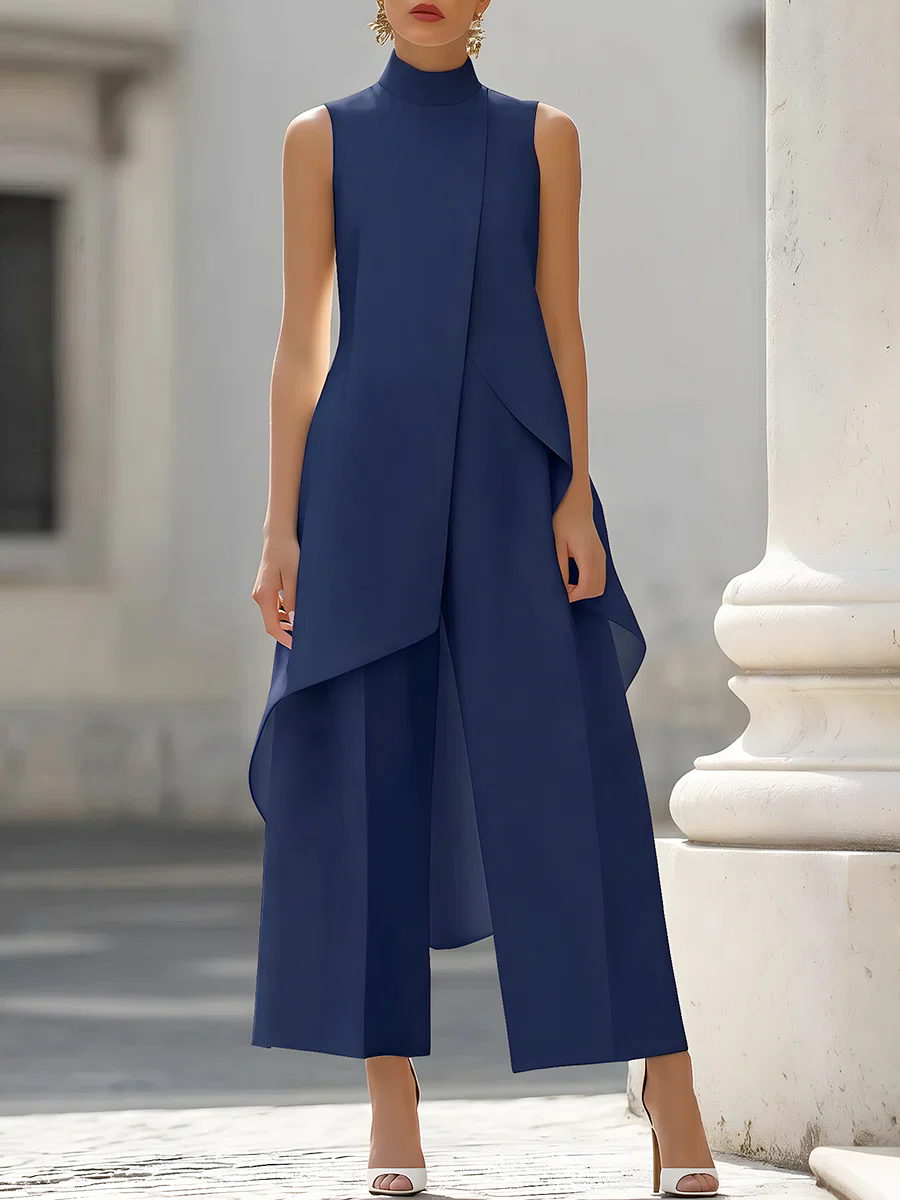 Sleeveless High Neck Asymmetri - Women'S Formal Wear Jumpsuit recension och pris