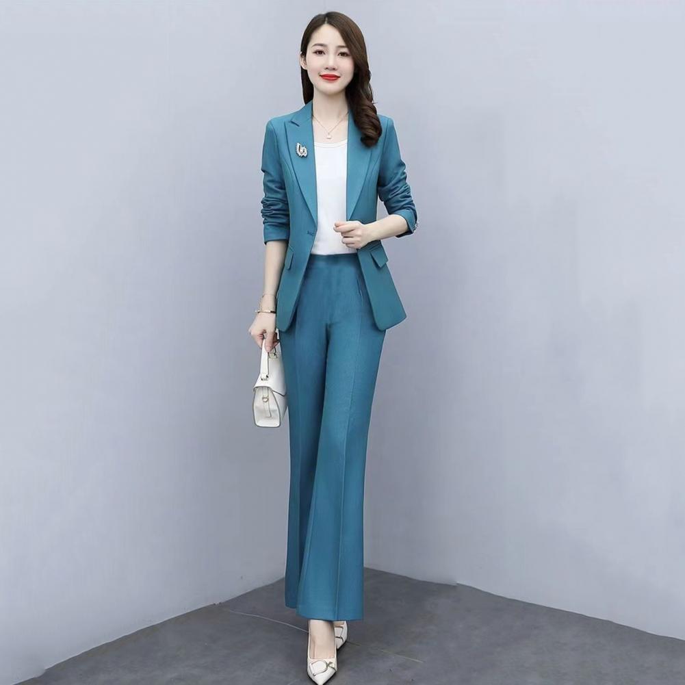2 Pcs/Set Lady Formal Coat Pan - Women'S Formal Wear With Pants recension och pris
