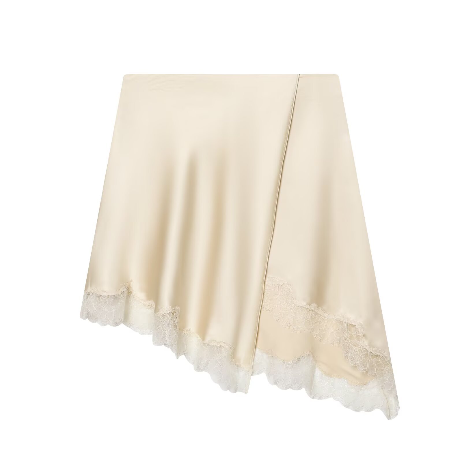 Women's Elegant Satin Lace Hem - Yellow Formal Wear Women recension och pris