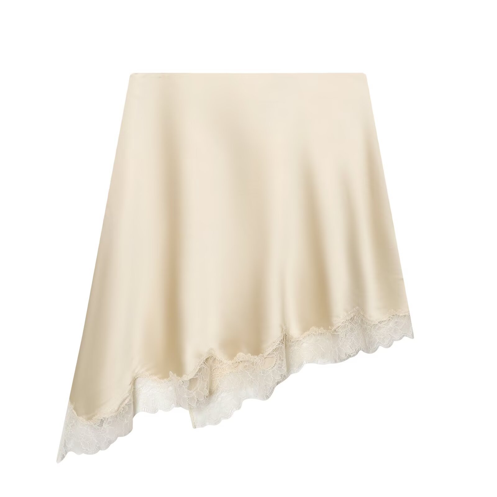 Women's Elegant Satin Lace Hem - Yellow Formal Wear Women recension och pris