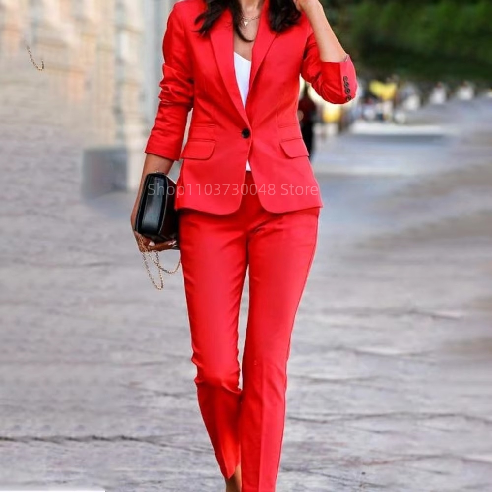 Fashion Office Ladies Blazer a - Women'S Formal Wear With Pants recension och pris