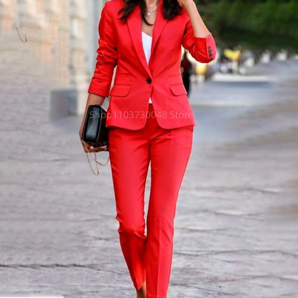 Fashion Office Ladies Blazer a - Women'S Formal Wear With Pants recension och pris